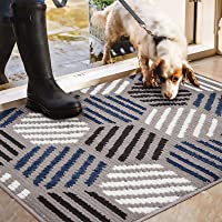 Los mejores  - Color&amp-Geometry Felpudo de Entrada- Interior Alfombra Antideslizante- Tapete para Puerta Lavable a Máquina- Absorbente…